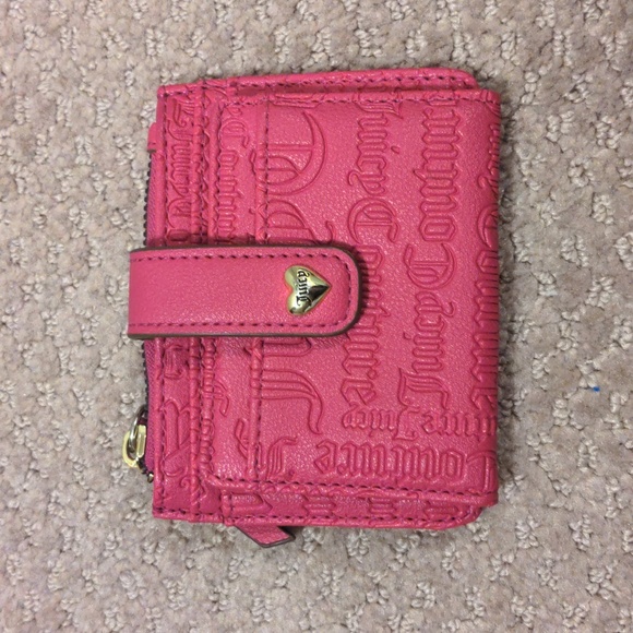 Juicy Couture Handbags - Juicy Couture Embossed Pink Wallet New